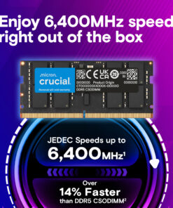 Alternative view of Ram Laptop Crucial DDR5 Bus 5600MHz / CT8G56C46S5